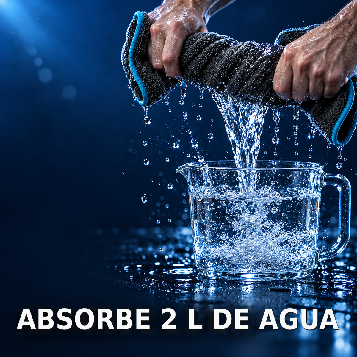 Toalla de secado para coche ultraabsorbente — 70 × 90 cm
